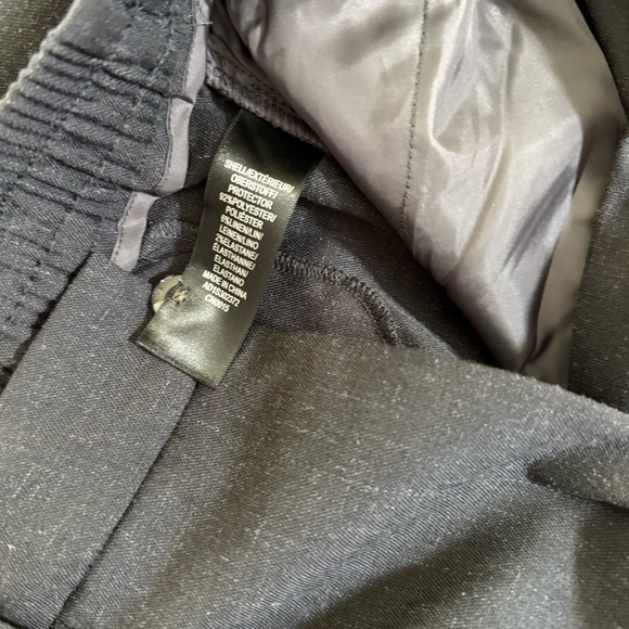 Adrianna Papell Wide Leg Cuffed Charcoal Flat Front Pants - Picture 6 of 10